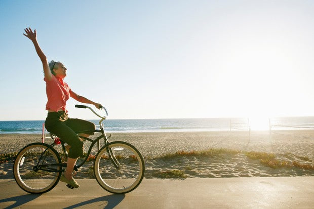 Cycling and regular exercise is a great way to keep our minds positive